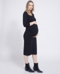 Savida Maternity Laura Scoop Neck Jersey Midi Dress