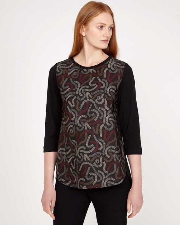 Carolyn Donnelly The Edit Squiggle Print Top