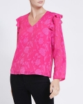 Floral Jacquard Blouse