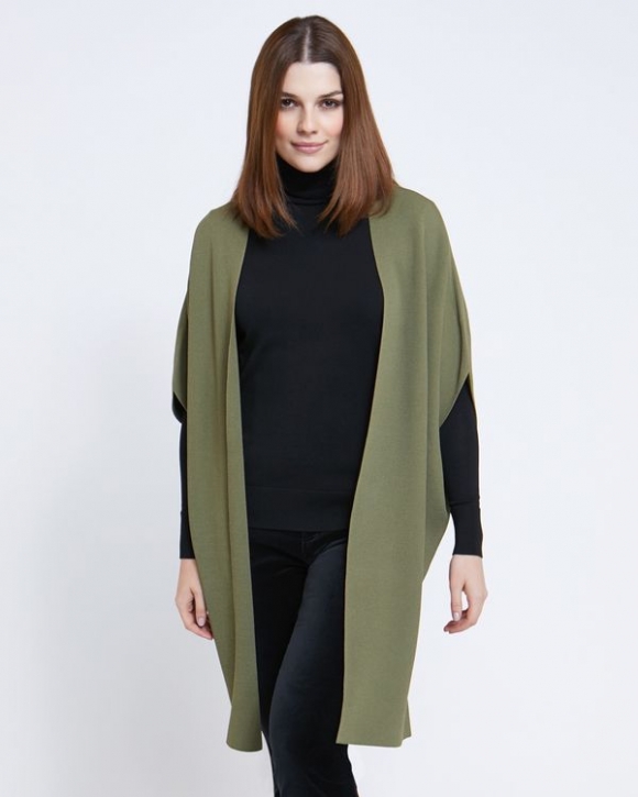 Paul Costelloe Living Studio Green Shawl Cardigan