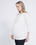 Savida Maternity Scoop Neck Top