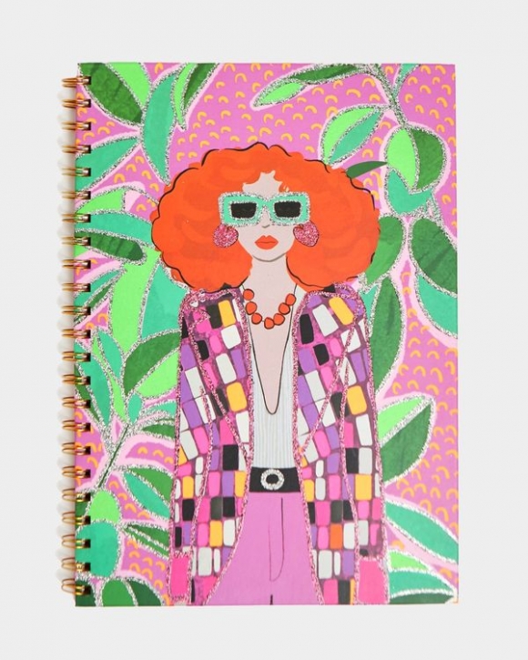 Savida A4 Glitter Print Notebook