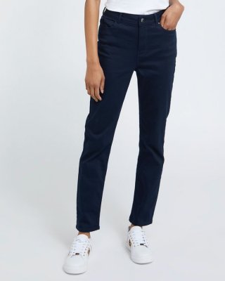 Straight Fit Mid Rise Jeans