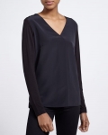 V-Neck Jersey Back Top