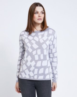 Paul Costelloe Living Studio Grey Pebble Jumper