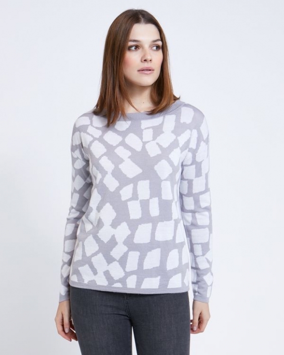 Paul Costelloe Living Studio Grey Pebble Jumper