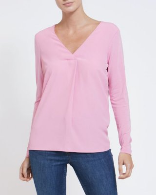 V-Neck Jersey Back Top