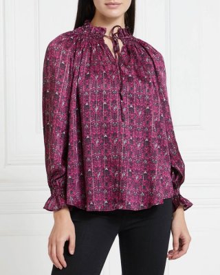 Gallery Mistletoe Foil Print Top