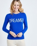 Savida Cashmere Blend Slogan Jumper