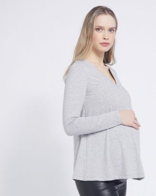 Savida V-Neck Flared Maternity Top