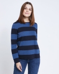 Paul Costelloe Living Studio Stripe Crew-Neck Jumper