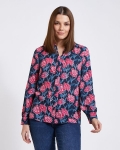 Paul Costelloe Living Studio Floral Tie Front Blouse