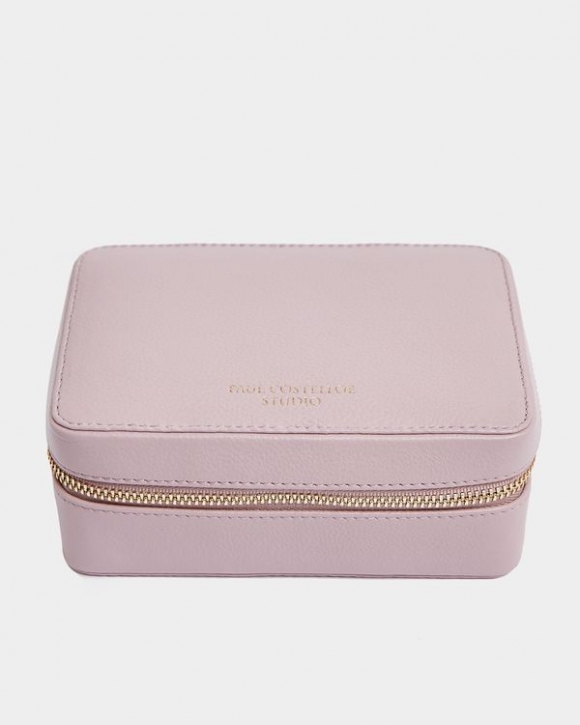 Paul Costelloe Living Studio Blush Leather Jewellery Case