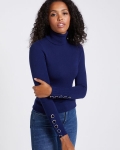 Savida Velvet Button Cuff Jumper