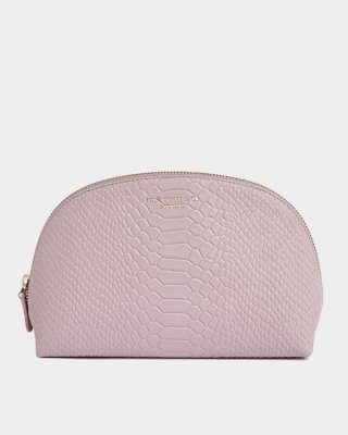 Paul Costelloe Living Studio Blush Leather Cosmetic Bag