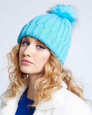 Savida Ribbed Pom Hat