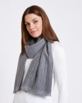 Paul Costelloe Living Studio Grey Studded Scarf