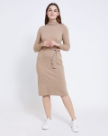 Paul Costelloe Living Studio Camel Polo Tie Dress