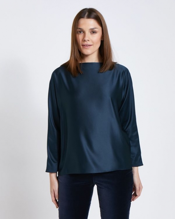 Paul Costelloe Living Studio Navy Batwing Top