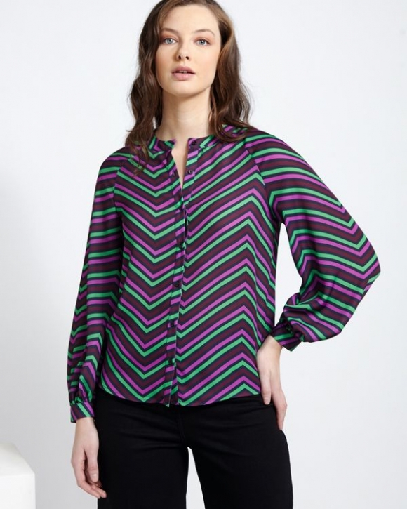 Lennon Courtney at Dunnes Stores Jewel Chevron Blouse