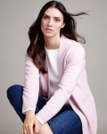 Paul Costelloe Living Studio Blush Cashmere Pocket Cardigan