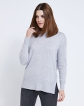 Paul Costelloe Living Studio Light Grey Rib Side Panel Jumper